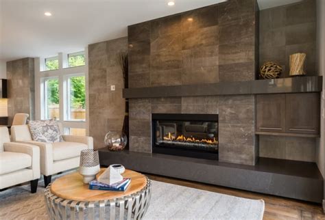 Image Result For Tile Linear Fireplace Surrounds Modern Fireplace Tiles