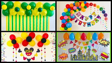 Simple Birthday Decoration At Home With Balloons Save 46