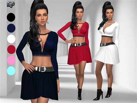 Mp Low Cleavage Outfit At Btb Sims Martyp Sims 4 Updates