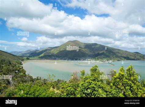 Queen Charlotte Sound In New Zealands South Island Stock Photo Alamy