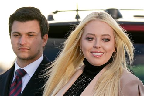 Tiffany Trump Wears Turtleneck Dress With Fiancé At Farewell Event