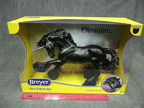 Breyer New Obsidian 1841 Unicorn Gypsy Vanner Traditional Model