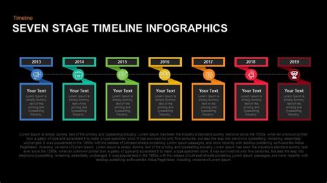 7 Stage Timeline Infographic Powerpoint Template And Keynote