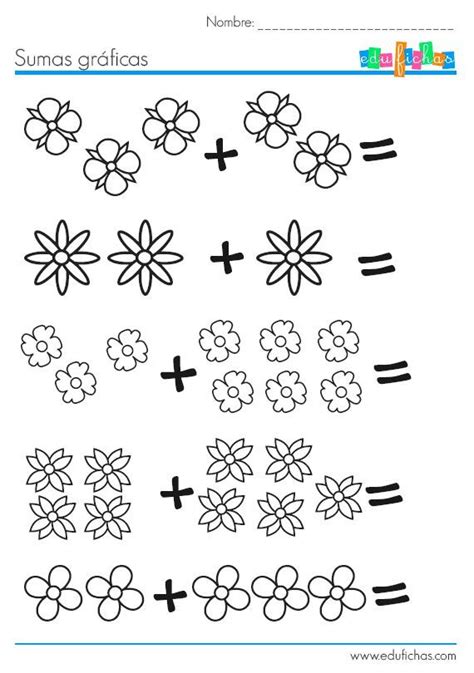 Actividades de sumas sencillas para que los más pequeños aprendan esta operación matemática. Resultado de imagen de fotocopias matematicas nivel ...