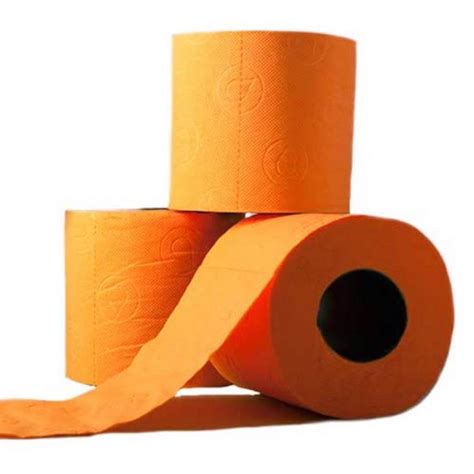 T Time Ltd Edition 3 Roll Luxury Toilet Paper Orange
