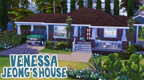Venessa Jeongs House 🎬 The Sims 4 Get Famous Speed Build Youtube
