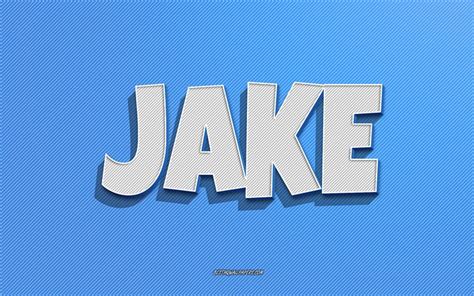 Download Wallpapers Jake Blue Lines Background Wallpapers With Names