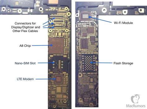 Mobile phone pcb diagram with part. Claimed circuit board hints at NFC-enabled iPhone 6 - again!