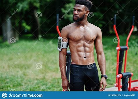 African American Male Athlete Stock Photo Image Of Energy Active