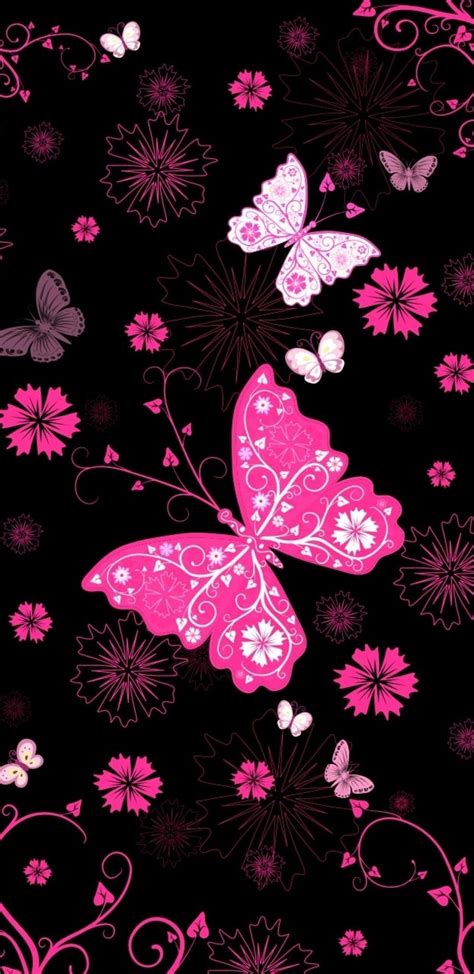 Pink Butterflies Wallpapers Bigbeamng Store
