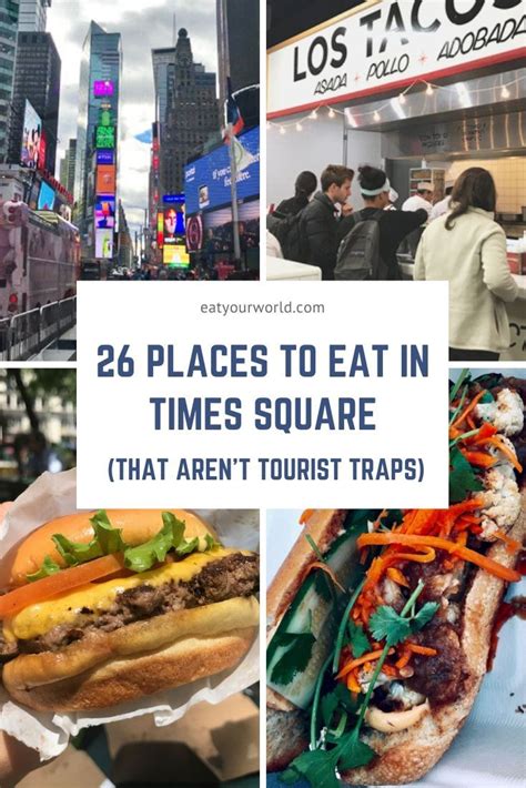 Where to Eat in Times Square, NYC | New york food, New york eats, Best