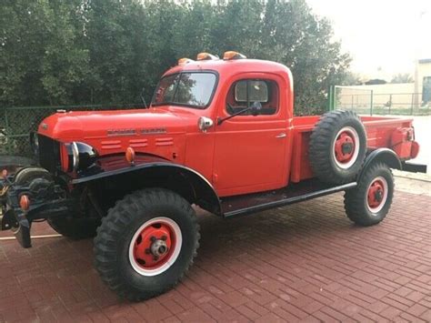 Dodge Power Wagon 1951 Red Black Color Classic Dodge Power Wagon 1951