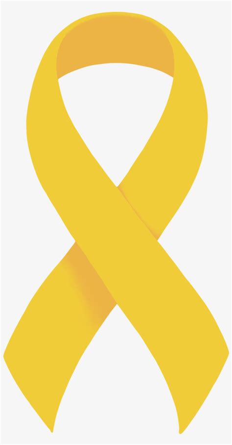 Description Yellow Yellow Cancer Ribbon Svg Transparent Png