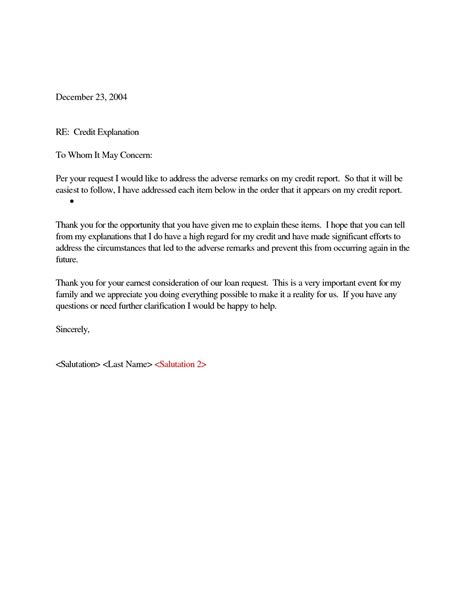Best Letter Of Explanation Template Letter Of Explanation Template