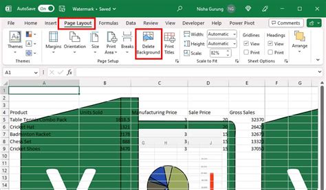 How To Remove Page Watermark In Excel