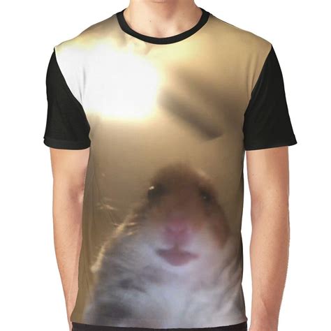 Staring Hamster Meme Graphic T Shirt By Memesndeams T Shirt Mens