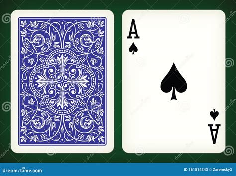 Ace Of Spades Playing Cards Vector Illustration Stock Vector