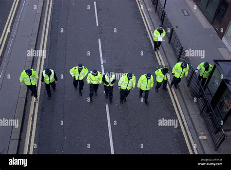 Thin blue line police officers in line looking for evidence and clues