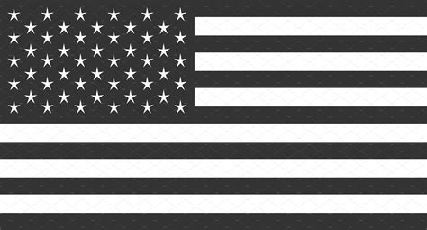 Usa Flag Vector American Flag Black Illustrator Graphics Creative