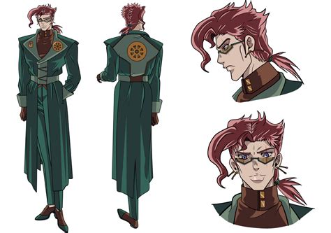 Kakyoin Character Outfit 2 Sheet Back By Zinni On Deviantart