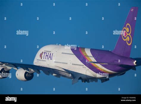 Thai Airways Airbus A380 Aircraft Stock Photo Alamy