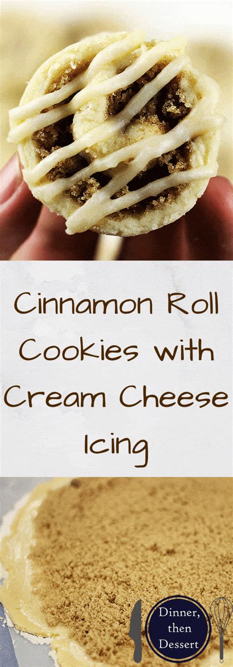 Pumpkin cinnamon rolls with cream cheese frosting. Cinnamon Roll Sugar Cookies - Dinner, then Dessert