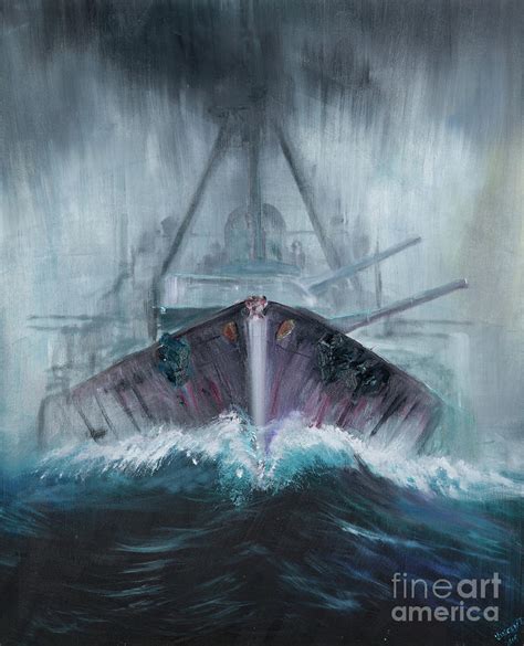 Battlecruiser Derfflinger 1918 Painting By Vincent Alexander Booth Pixels