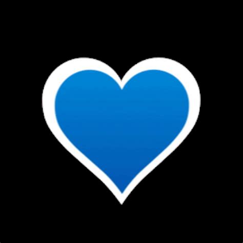 Blue Heart Center Broken GIF GIFDB Com