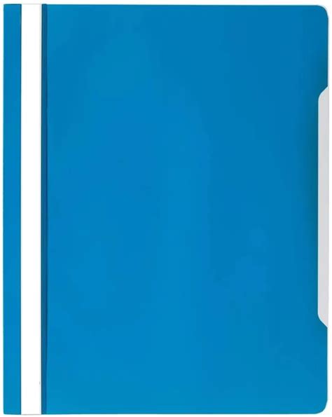 Durable Clear View Folderreport File A4 Blue Extra Wide Pack Of 50
