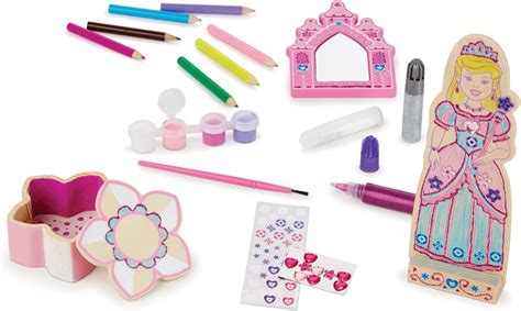 Melissa And Doug Decorate Your Own Wooden Princess Set Craft Kit Doll