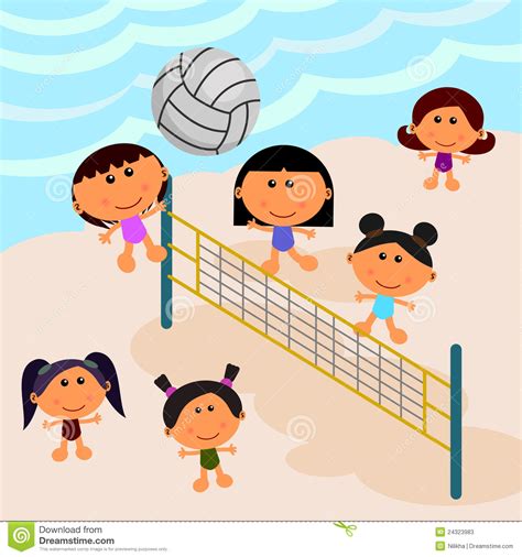 Cartoon Volleyball