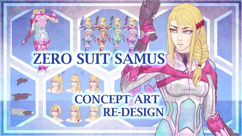 Zero Suit Samus Ssb4 Re Design Fan Concept Art Youtube
