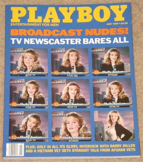 Playboy Magazine July 1989 Nude Newscaster Shelly Jamison Golf