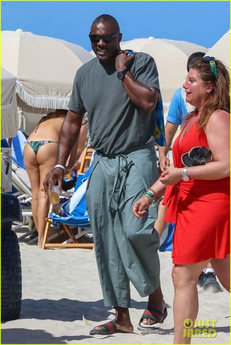 Photo Idris Elba Wife Sabrina Beach Time Downtime Miami Ulta Festival