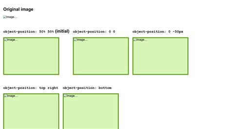 Css Object Position Property Values Demonstration