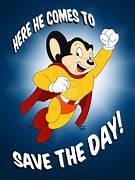 Here He Comes To Save The Day Mighty Mouse By Colorfulartist86 clipart