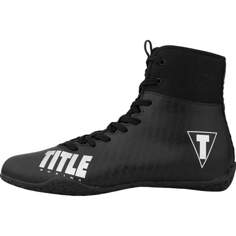 Title Boxing Predator Ii Lightweight Mid Length Boxing Shoes Black