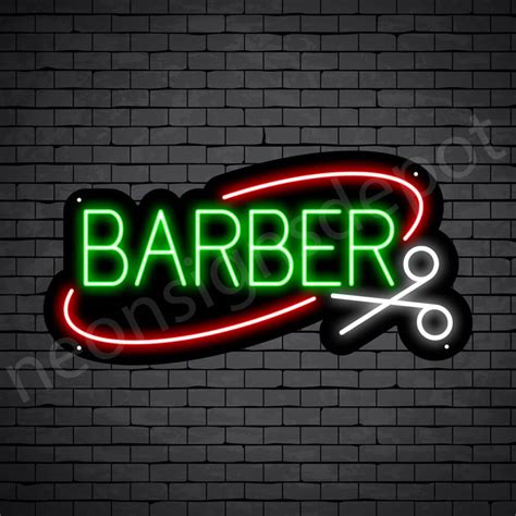 Barber Neon Sign Barber Scissor Neon Signs Depot