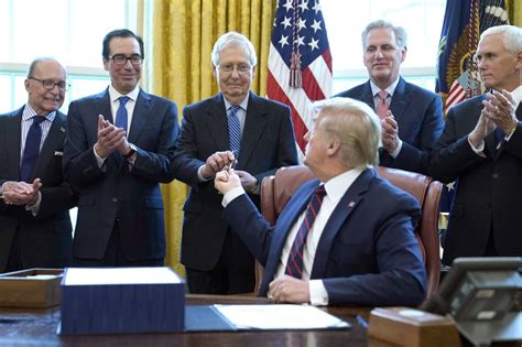 President Trump Signs 22 Trillion Stimulus After Swift Congressional