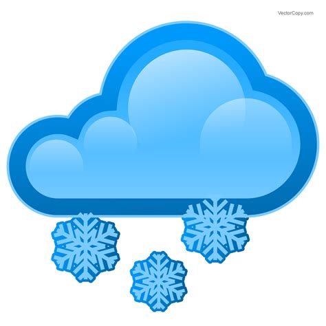Snowy Cloud Icon Free Download Vector Clipart Image 77 Vectorcopy