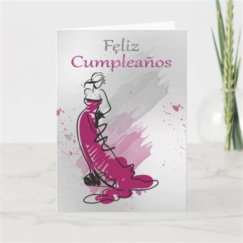 Feliz Cumpleanos Spanish Greeting Female Card Uk