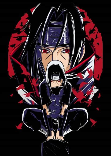 Itachi Anbu Anime And Manga Poster Print Metal Posters Displate In