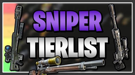 Ranking Every Sniper In Fortnite Save The World Sniper Tier List
