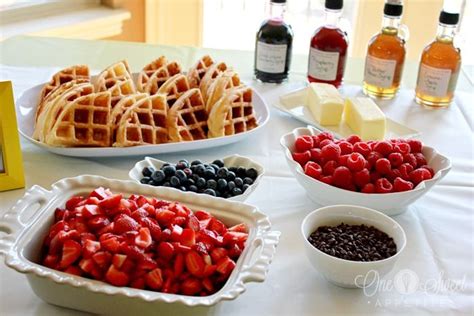 Consider A Waffle Bar Brunch For Your Next Open House Type Party The