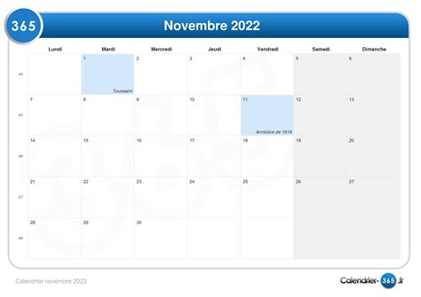 Calendrier Novembre 2022 Novembre 2023 Calendrier Mensuel 2022 Photos