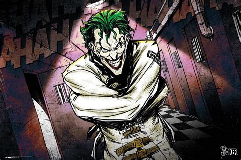 朗 Dc Comics Joker Asylum Póster Lámina Compra En Europosterses