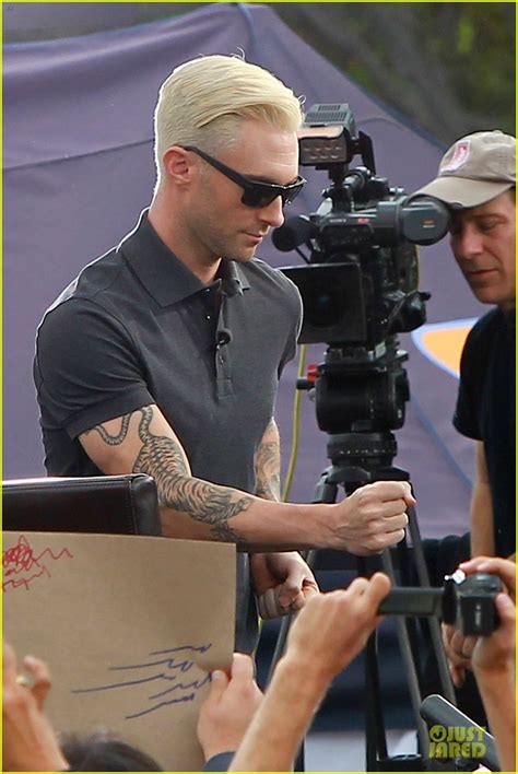 Adam Levine Considers Shaving Head Now With Everyones Fixation On His Blonde Hair Photo