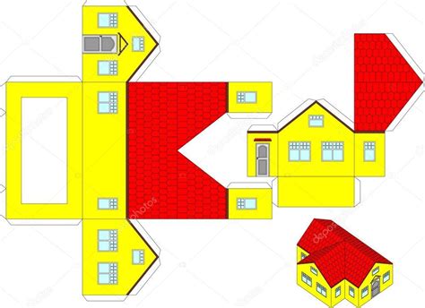 Printable Origami House Toy For Kids It Can Be Included In A Workbook