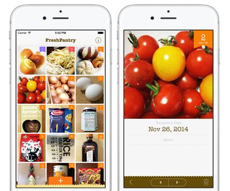 Fresh Pantry Food Expiration Date List Iphone App
