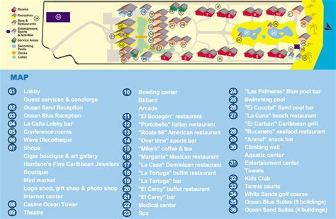 Ocean blue and sand would be boring with out pokémon. Resort Map | Ocean Blue & Sand Resort | Punta Cana, D.R.